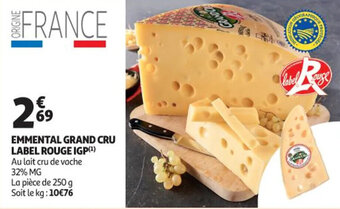 Auchan Emmental grand cru label rouge igp offre