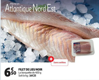 Auchan Filet de lieu noir offre