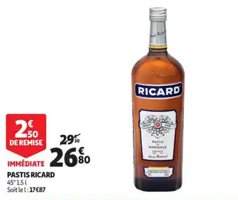 Auchan Pastis ricard offre