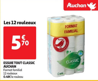 Auchan Essuie tout classic auchan offre