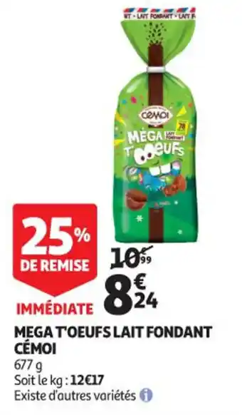Mega t'oeufs fondant cémoi