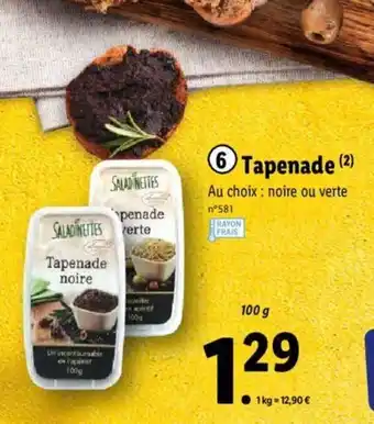 Lidl Tapenade offre