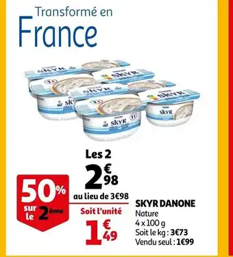 Auchan Skyr danone offre