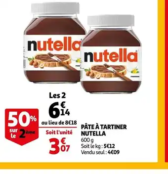Pate a tartiner nutella
