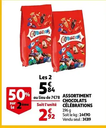 Auchan Assortiment chocolats célébrations offre