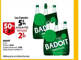 Auchan Badoit offre