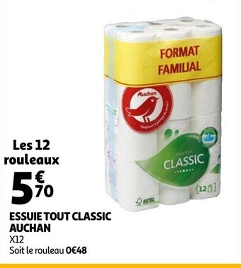 Auchan Essuie tout classic auchan offre