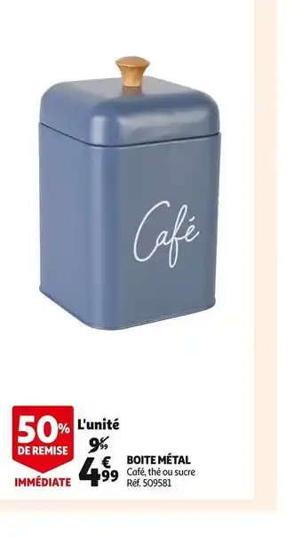 Auchan Boite metal offre