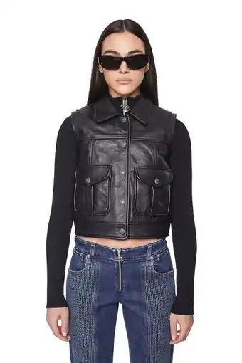 Gilet en cuir