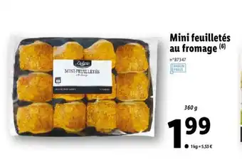 Lidl Mini feuilletés au fromage offre