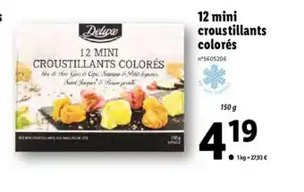Lidl 12 mini croustillants colorés offre
