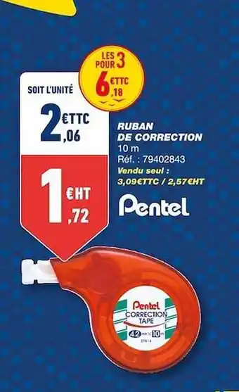 Ruban de correction pentel