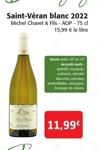 Colruyt Saint veran blanc 2022 offre