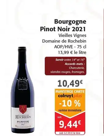 Bourgogne pinot noir 2021