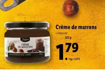 Lidl Crème de marrons offre