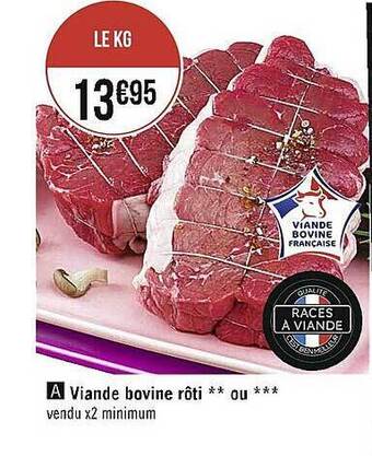 Viande bovine rôti**ou***