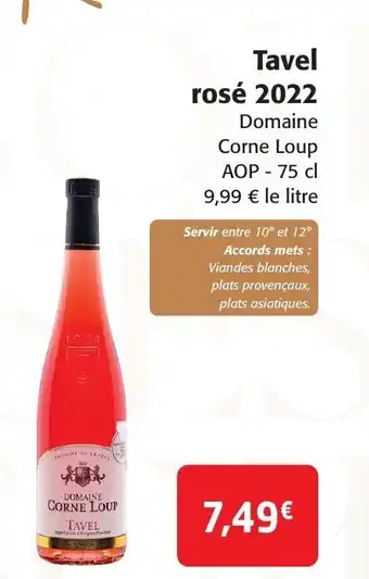 Colruyt Tavel rose 2022 offre