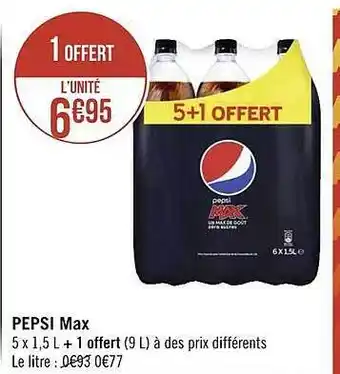 Pepsi max