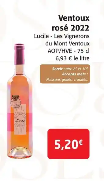 Colruyt Ventoux rose 2022 offre