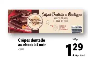 Lidl Crêpes dentelle au chocolat noir offre