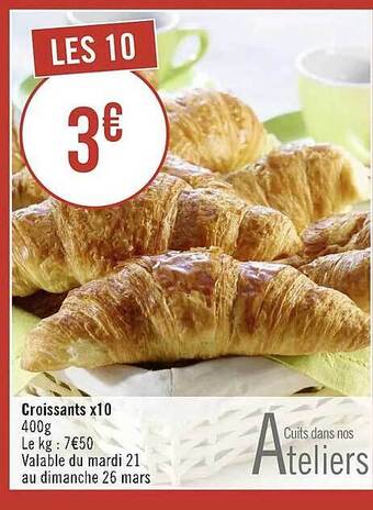 Croissants x 10