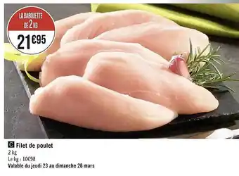 Casino Supermarchés Filet de poulet offre