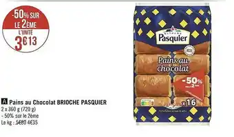 Pains au chocolat brioche pasquier