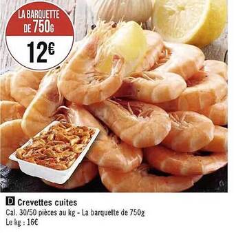 Crevettes cuites