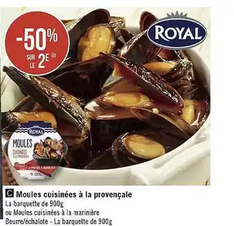 Moules cuisinées à la provençale