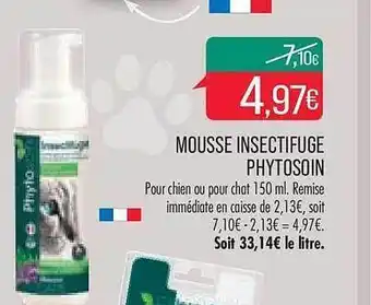 Match Mousse insectifuge phytosoin offre