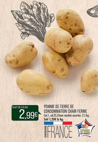 Match Pomme de terre de consommation chair ferme offre