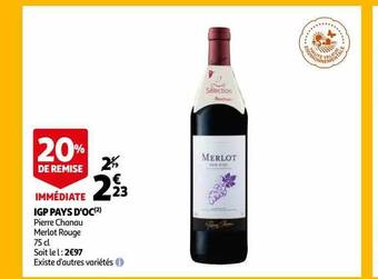 Auchan Igp pays d'oc offre