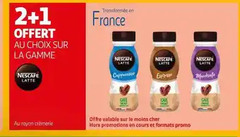 Auchan La gamme nescafé latte offre