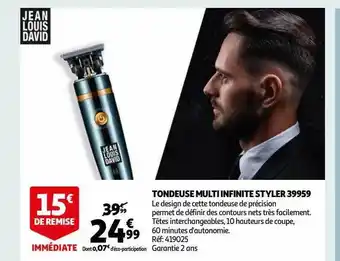 Auchan Tondeuse multi infinite styler 39959 offre