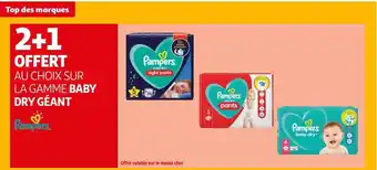 Auchan La gamme baby dry géant pampers offre