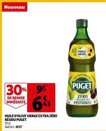 Huile d'olive vierge extra zéro résidu puget