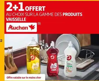 La gamme des produits vaisselle auchan