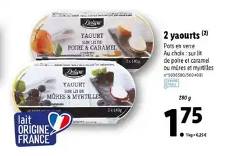 Lidl 2 yaourts offre