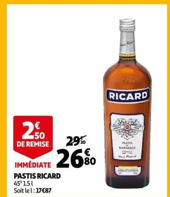 Auchan Pastis ricard offre