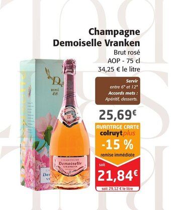 Champagne demoiselle vranken