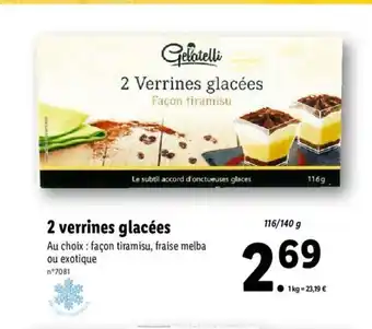 Lidl 2 verrines glacées offre