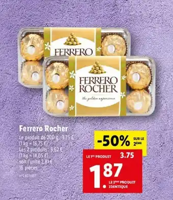 Lidl Ferrero Rocher offre