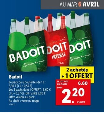 Lidl Badoit offre