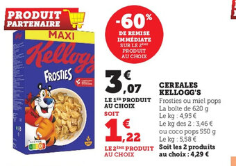 Super U Cereales kellogg's offre