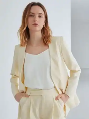 Motf premium blazer en mélange de laine ouvert