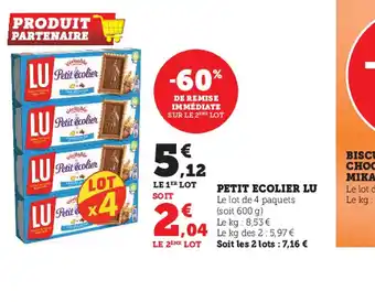 Super U Petit ecolier Lu offre