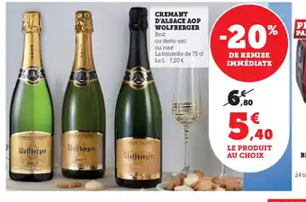 Cremant d'alsace AOP Wolfberger