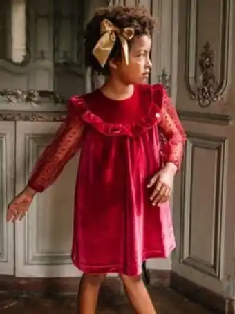 Robe Ă manches longues en velours