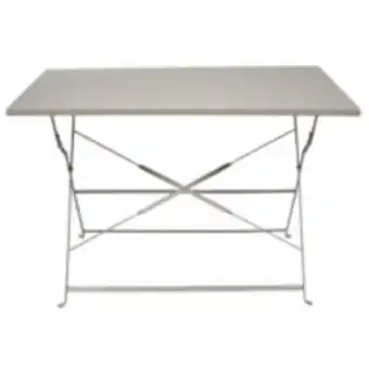 E.Leclerc Brico Malam - table de repas rectangulaire pliante taupe offre