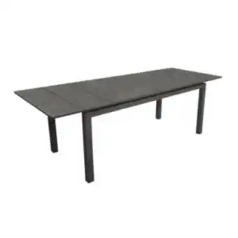 Table de jardin urban - hpl arpa et aluminium graphite - 8 à 10 personnes
